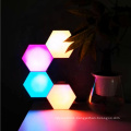 Rebow drop shipping stock wall mounted magnetic honeycomb quantum white touch DIY led night hexagonal lights